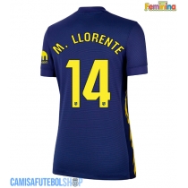 Camisa de time de futebol Atletico Madrid Marcos Llorente #14 Replicas 2º Equipamento Feminina 2025-26 Manga Curta
